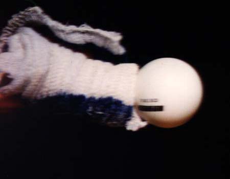 530 MPH sock ball